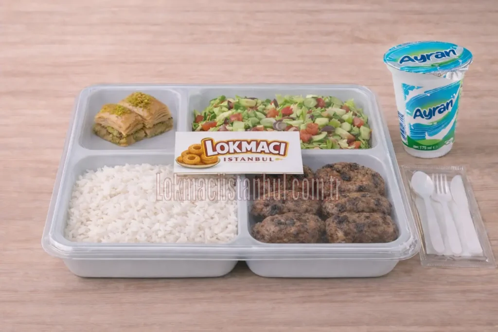 paket kapaklı mevlüt pilavı tabldot menü